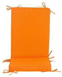 Cuscino con Schienale per Sedie da Giardino 93x41cm Bauer Box Arancione