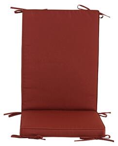 Cuscino con Schienale per Sedie da Giardino 93x41cm Bauer Box Bordeaux