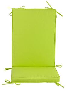 Cuscino con Schienale per Sedie da Giardino 93x41cm Bauer Box Verde Mela