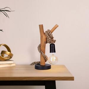 NOWA GmbH Lampada da tavolo Nerida, eucalipto naturale