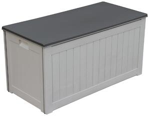 Baule Cassapanca da Esterno 96x45,8x48,2cm in Polipropilene Ranieri Grigio