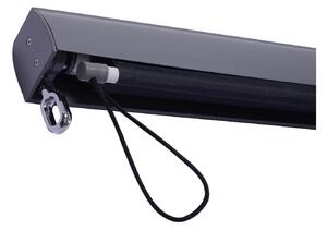 Tenda da Sole Verticale a Rullo con Leva a Mano Grigio 120x200 cm