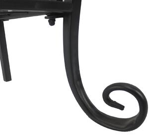 Portapiante Scaffale Salvaspazio per Casa Giardino in metallo Nero 75x25x169 cm