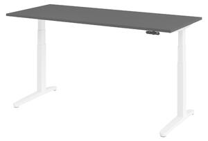 Scrivania elettrica bümö XBHM - Decorazione: grafite, dimensioni: 180 x 80 cm, struttura: bianco