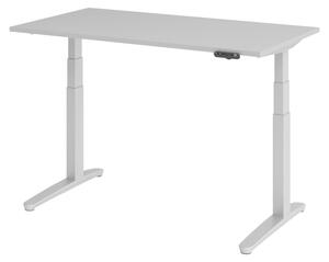 Scrivania elettrica bümö modello XBHM - Struttura: argento, finitura: grigio, dimensioni: 140 x 80 cm