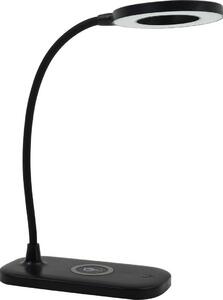 Lindby Lampada da tavolo a LED Siona nero CCT Stazione di ricarica dimmerabile