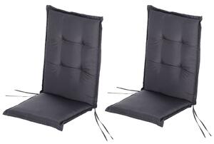 Cuscino Impermeabile Imbottito per Sedie e Sdraio 120x50x6 cm Grigio