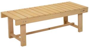 Panchina da Giardino 2 Posti in Legno Abete 110x38x35 cm Log Abete