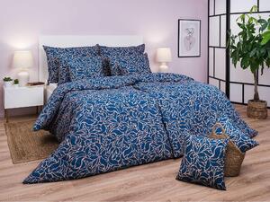 Set di lenzuola in crêpe Sorat blu scuro 140x200, 70x90 cm