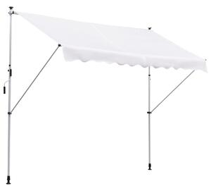 Tenda da Sole Avvolgibile 300x150cm Casper Bianco