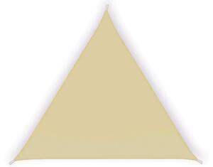 Tenda a Vela Ombreggiante Triangolare 3,6x3,6x3,6m in Poliestere Beige