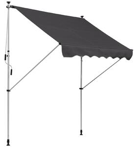 Tenda da Sole Avvolgibile 2x1,5m Grigia
