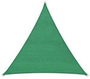 Tenda a Vela Ombreggiante Triangolare 500x500x500 cm in Polietilene Bauer Verde