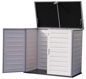 Armadio da Esterno in Polipropilene 125x71x112 cm Grigio