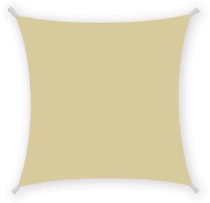 Tenda a Vela Ombreggiante Quadrata 3x3m in Poliestere Beige