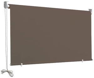 Tenda da Sole a Caduta 2,5x2m in Poliestere Marrone