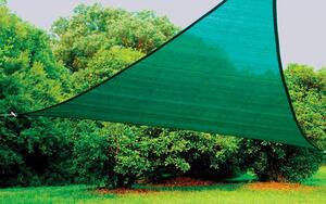 Tenda Vela Ombreggiante Triangolare 5x5x5m in Polietilene Verde