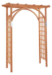 Arco da Giardino Pergola 160x60x215 cm in Legno Marrone Chiaro
