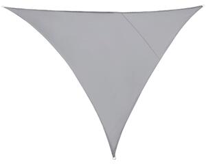 Tenda a Vela Ombreggiante Triangolare 4x4x4m in Poliestere Grigio
