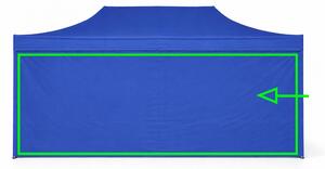 Parete laterale 8 m per gazebo pieghevoli ALU 4x8 m – PVC 450 g/m², impermeabile - Blu