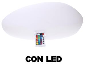 Lampada 12 Led Multicolor 40x30x15 cm in Polietilene Bianca
