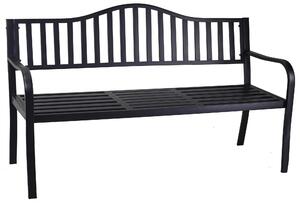 Panchina 3 Posti da Giardino 150x60x85 cm in Ferro Pesaro Antracite