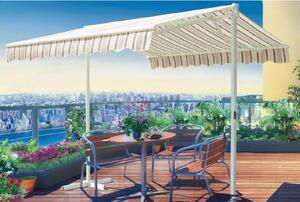 Tenda da Sole Doppia 3,95x3m in Poliestere Layton Beige