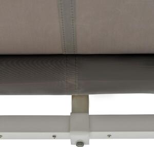 Tenda da Sole Elettrica Avvolgibile a Parete 2,5x2m in Alluminio e Poliestere Grigio