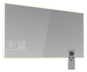 Pannello radiante a infrarossi da 600 W, specchio intelligente, grado di protezione IP44, controllo tramite app, adatto per ambienti da 12 a 15 m²