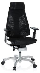 Sedia da ufficio ergonomica GENIDIA PRO, rete, nera