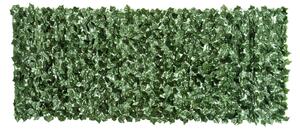 Arella Siepe Sintetica Artificiale 2,4x1m per Balcone e Giardino Foglie Verde Scuro