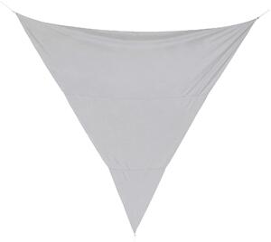 Tenda Vela Ombreggiante Triangolare 5x5x5m in Poliestere Grigio