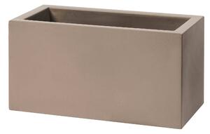 Vaso 80x40x40 cm in Resina Schio Cassa Maxi Cappuccino