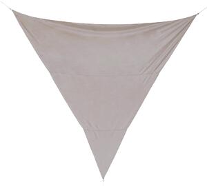 Tenda Vela Ombreggiante Triangolare 5x5x5m in Poliestere Tortora