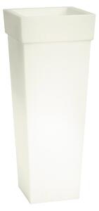 Vaso Luminoso da Giardino a LED 40x40x100 cm in Resina 5W Oak Bianco Caldo