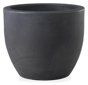 Vaso Ø30 cm in Resina Ares 30 Antracite