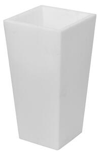 Vaso Luminoso da Giardino a LED 30x30x60 cm in Resina 5W Cedar Bianco Caldo