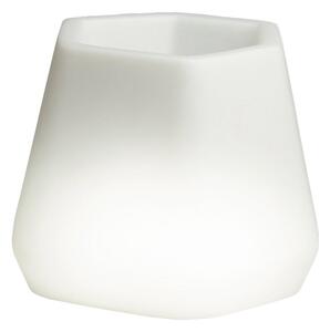 Vaso Luminoso da Giardino a LED 40x35x27 cm in Resina 5W Magnolia Bianco Caldo