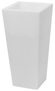 Vaso Luminoso da Giardino a LED 38x38x80 cm in Resina 5W Cedar Bianco Caldo