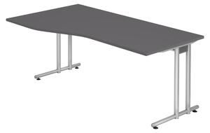 Scrivania bümö Serie N - Decorazione: grafite, dimensioni: 180 x 100 cm