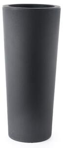 Vaso Ø55x145 cm in Polietilene Schio Cono 145 Antracite