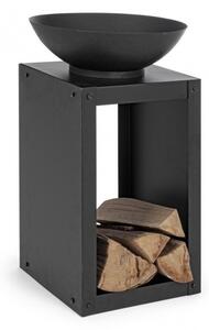 Braciere con Portalegna Efesto 38x38 in Acciaio