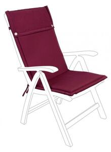 Cuscino Poly180 Bordeaux Schienale Alto in Tessuto per Esterno