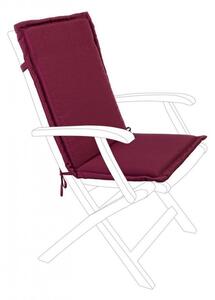 Cuscino Poly180 Bordeaux Schienale Medio in Tessuto per Esterno