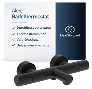 Ideal Standard Alero, miscelatore per vasca da bagno da installare a parete, altezza del beccuccio 163 mm – nero