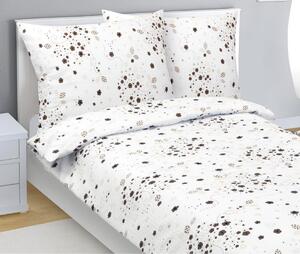 Lenzuola in crêpe - 140x220 cm, 70x90 - marrone, bianco