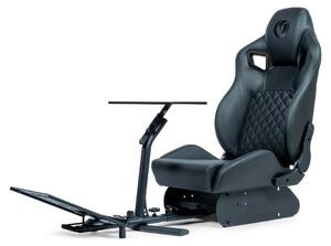 Sedia da gaming Cobra – Sedile da corsa, ecopelle, regolabile, nera