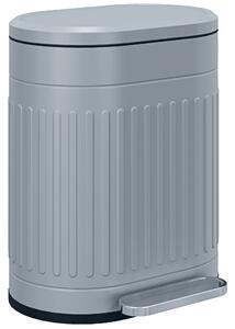HOMCOM Cestino 20L a pedale con coperchio, secchio interno estraibile, funzione Soft-Close 36,5 x 31,2 x 45 cm, Grigio | Aosom Italy