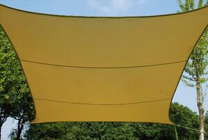 Tenda a Vela Ombreggiante Quadrata 290x290 cm in Poliestere 180 Gr/Mq Bauer Ecrù