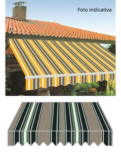 Tenda da Sole con Bracci Retrattili 2,95x2,5m Tessuto in Poliestere Disegno P6002